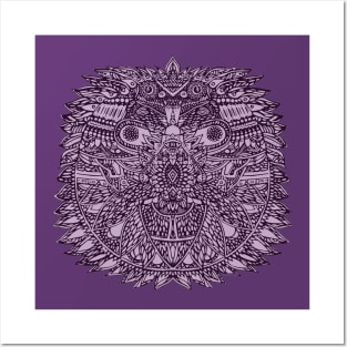 Quetzalcoatl Purple Posters and Art